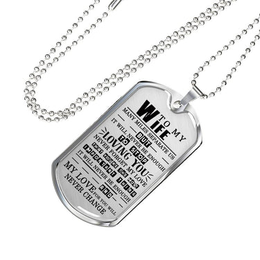 Romantic Wife and Husband Pendant Necklace - Valentine Day Personalized Gifts For Women so-wmen-04